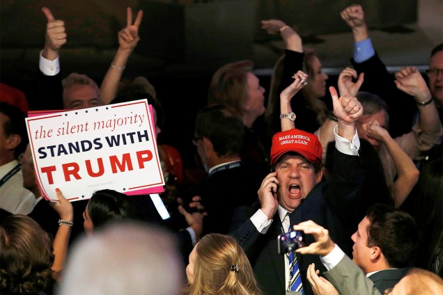 Apoiadores do candidato republicano à Presidência dos Estados Unidos, Donald Trump, em Nova York - 09/11/2016REUTERS/Mike Segar