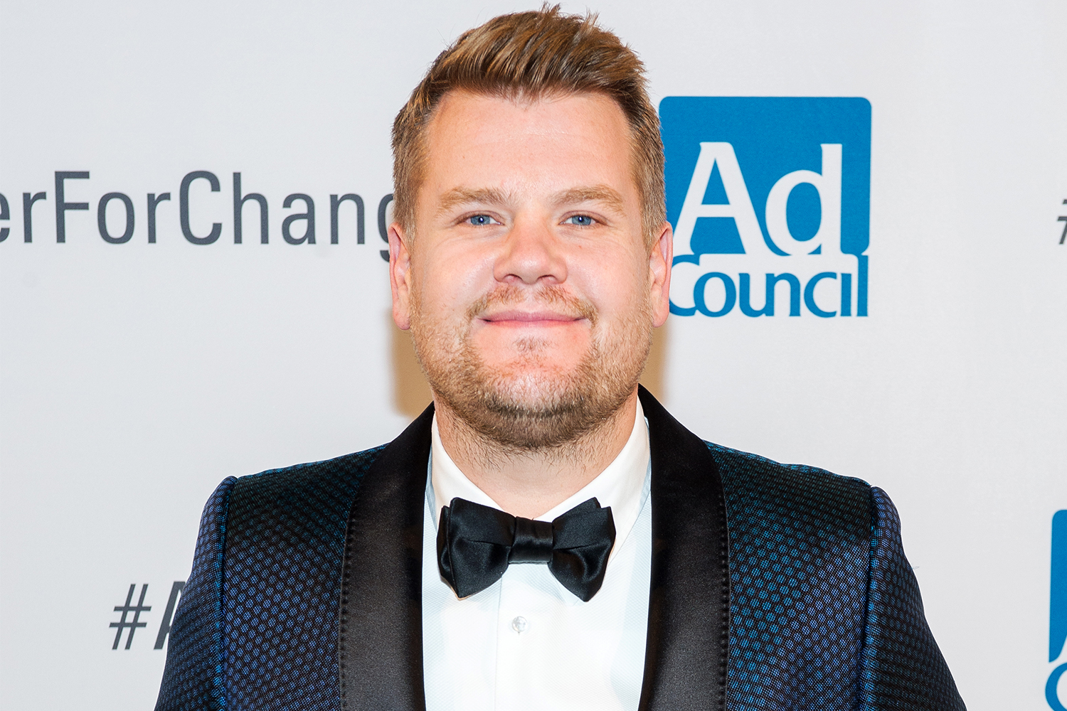 O comediante James Corden participa de evento em Nova York (EUA) - 16/11/2016