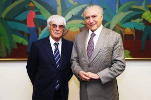 Bernie Ecclestone e Michel Temer