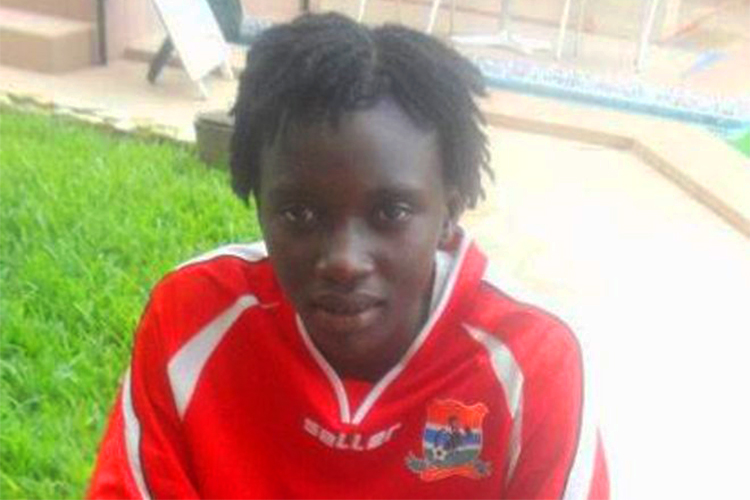 Fatim Jawara, goleira da seleção feminina de Gâmbia