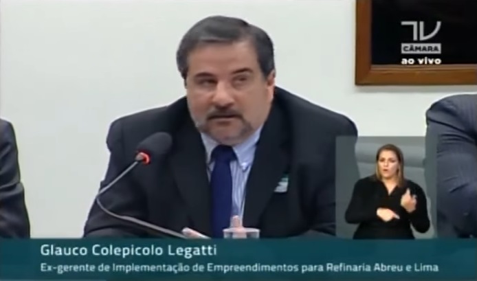 O ex-gerente da Petrobras Glauco Legatti em depoimento à CPI da Petrobras, na Câmara dos Deputados