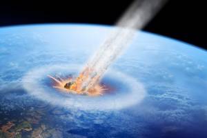 Asteroid impact on Earth