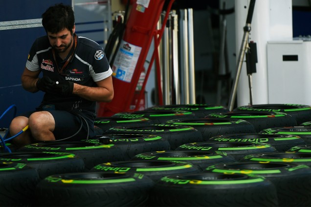 Movimentação no Autódromo de Interlagos durante os preparativos para o Grande Prêmio do Brasil de Fórmula 1 - 10/11/2016