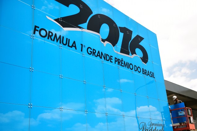 Movimentação no Autódromo de Interlagos durante os preparativos para o Grande Prêmio do Brasil de Fórmula 1 - 10/11/2016