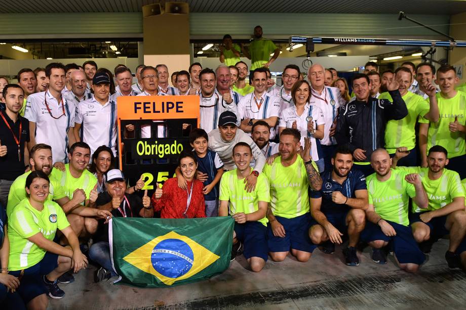 Felipe Massa se despede das pistas de Formula 1 após Grand Prix em Abu Dhabi, nos Emirados Árabes - 27/11/2016