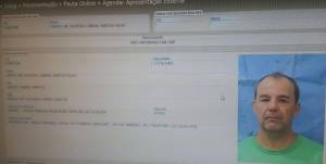 Ficha do ex-governador do Rio de Janeiro Sérgio Cabral no programa de cadastro interno do sistema penitenciário Ficha do ex-governador do Rio de Janeiro Sérgio Cabral no programa de cadastro interno do sistema penitenciário
