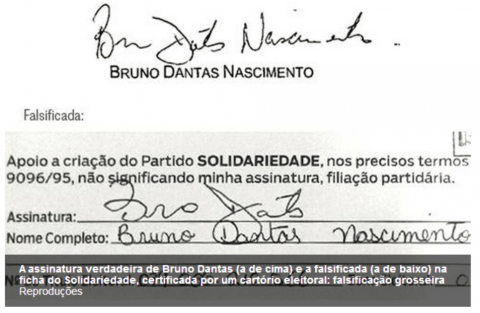 fraude assuinatura