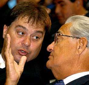 Argello "coisando" com Joaquim Roriz, seu padrinho na política 