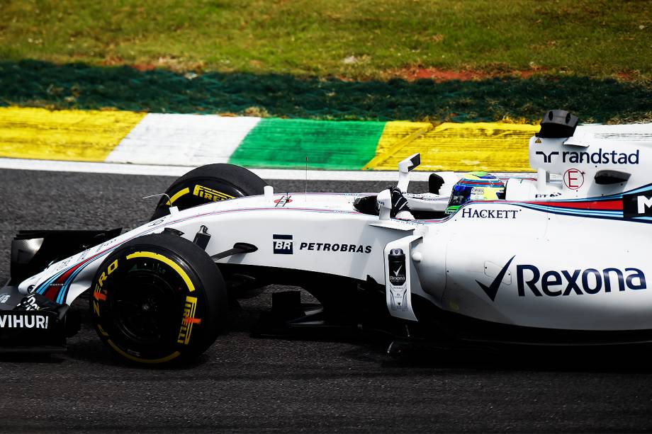 O piloto brasileiro Felipe Massa, da Williams durante treino livre para o Grande Prêmio Brasil de Fórmula 1, no Autódromo de Interlagos, na zona sul de São Paulo - 11/11/2016