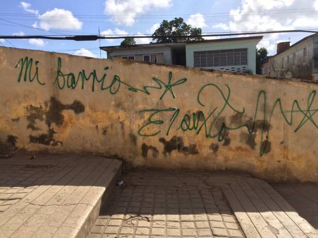 Grafite de El Sexto em muro de Havana