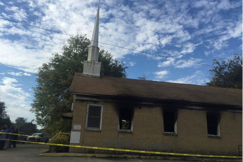A igreja atacada por racistas em Greenville, no Mississippi