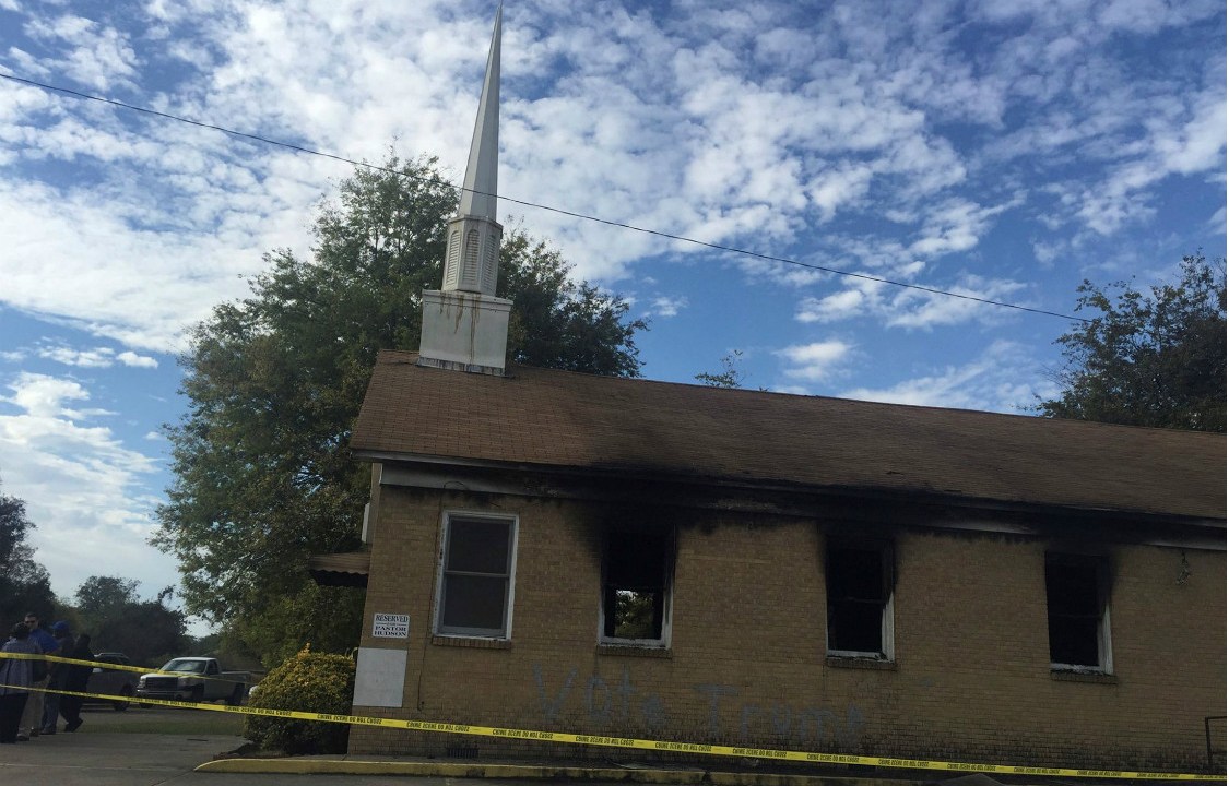 A igreja atacada por racistas em Greenville, no Mississippi