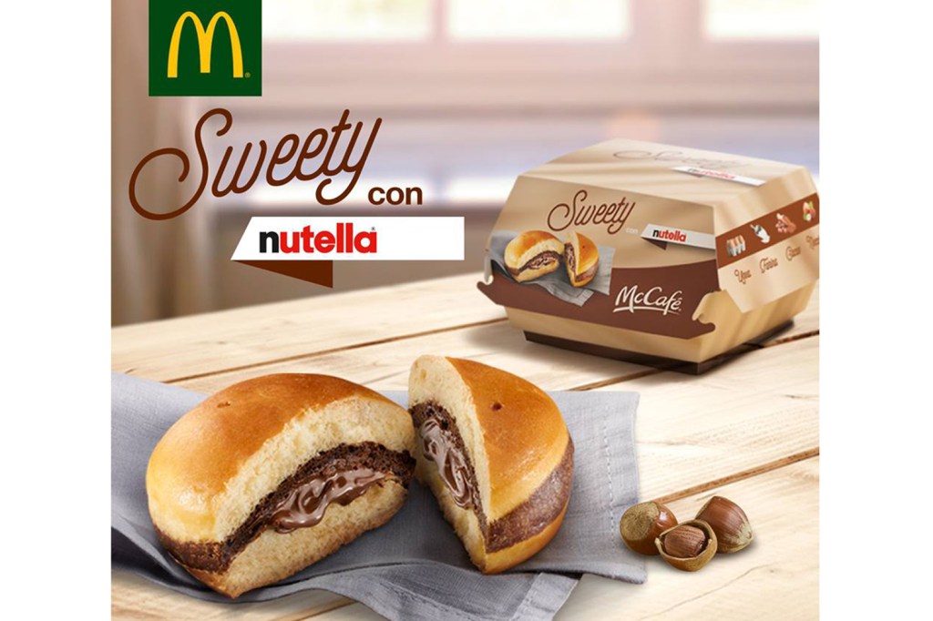 McDonalds lança sobremesa recheada com Nutella