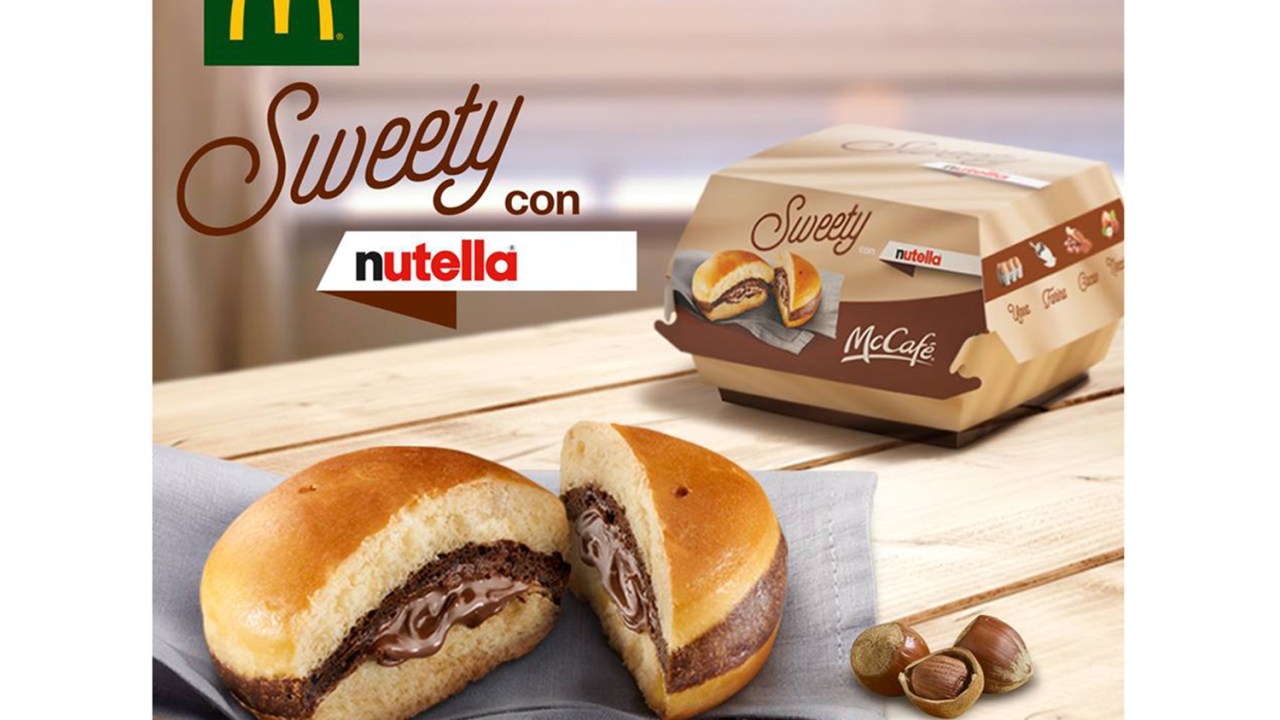 McDonalds lança sobremesa recheada com Nutella