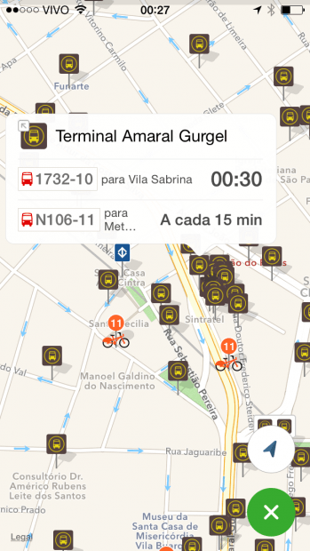 Estações de bike, de metrô, ônibus: meios combinados
