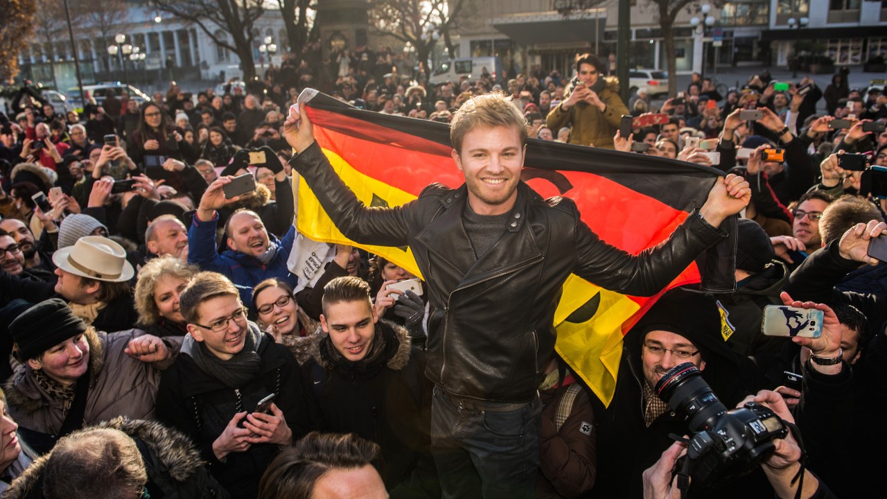 Rosberg comemora título na Alemanha