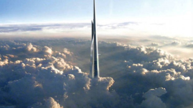 O Kingdom Tower, na Arábia Saudita, terá um quilômetro de altura e topo acima das nuvens 