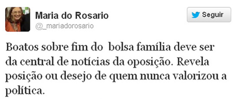 Maria do Rosário twitter