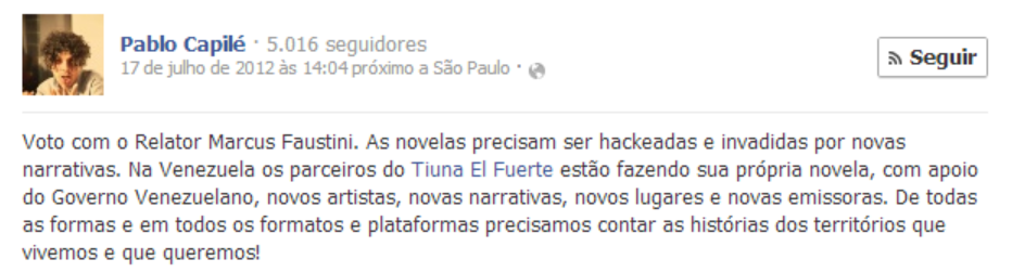 mídia Ninja face