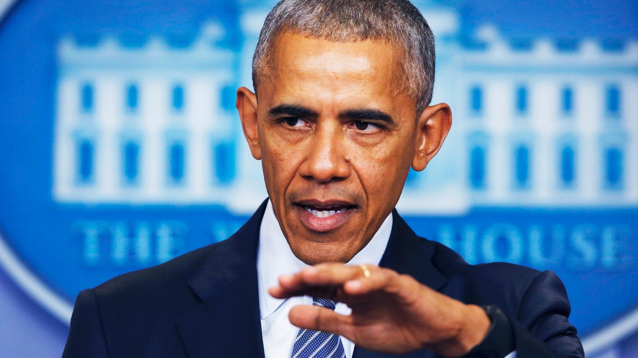 O presidente dos Estados Unidos, Barack Obama, durante coletiva de imprensa na Casa Branca, em Washington - 14/11/2016