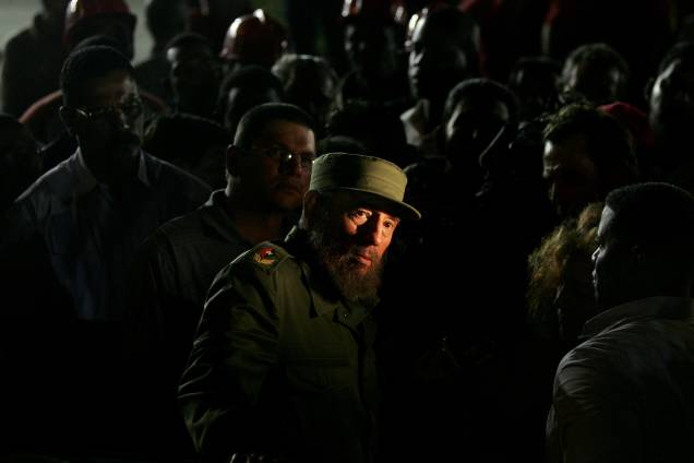 Fidel Castro fotografado durante missão diplomática dos Estados Unidos em Havana em janeiro de 2006