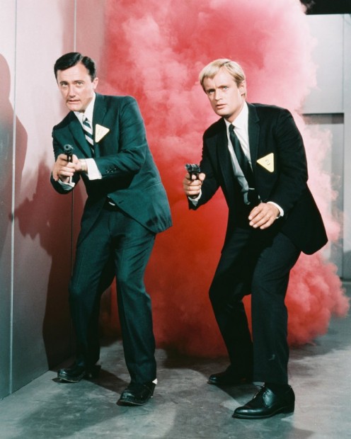 Robert e David McCallum em 'O Agente da UNCLE' (Foto: MGM/Arquivo)