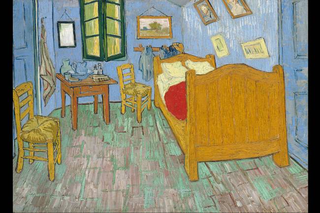 O quarto em Arles, de Vincent Van Gogh