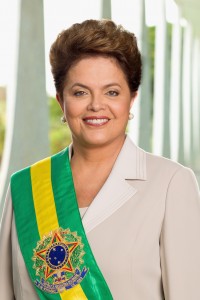 Foto autografada de Dilma como prêmio