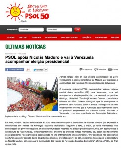 PSOL Maduro