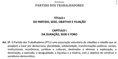 PT socialismo democrático