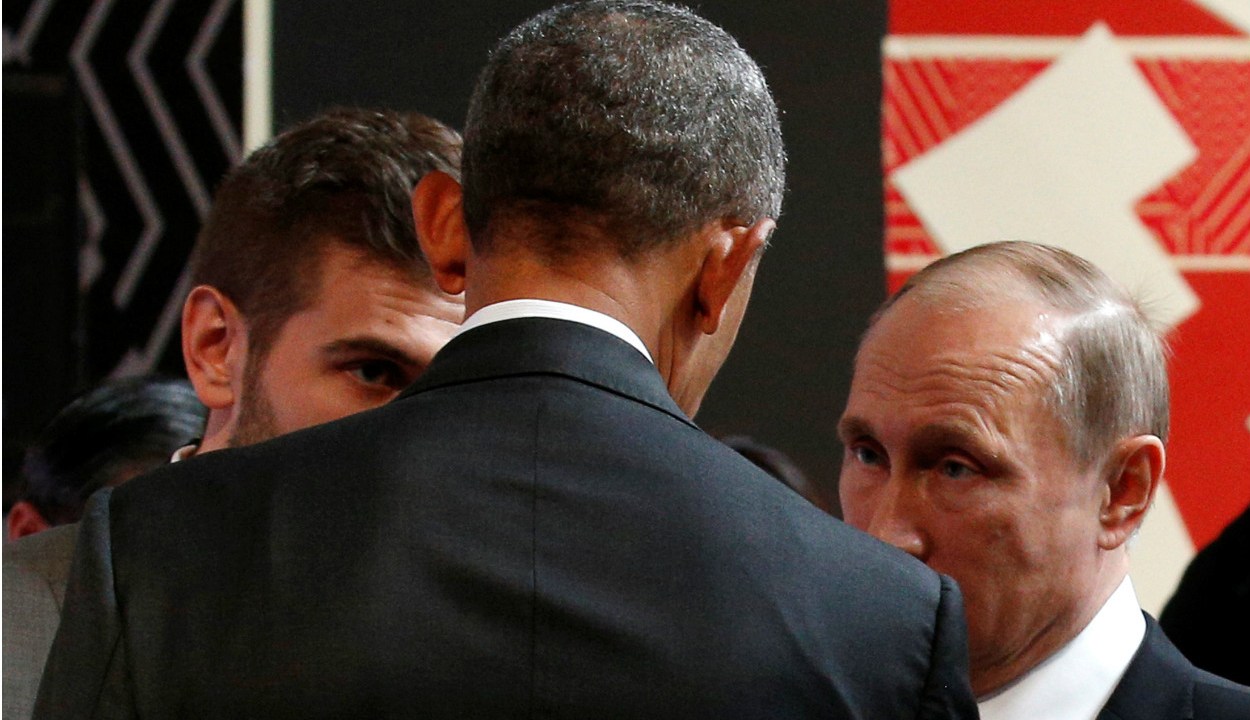 O presidente americano Barack Obama encontrou-se com seu colega russo Vladimir Putin em Lima