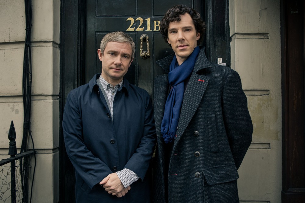 Benedict Cumberbatch e Martin Freeman em "Sherlock"