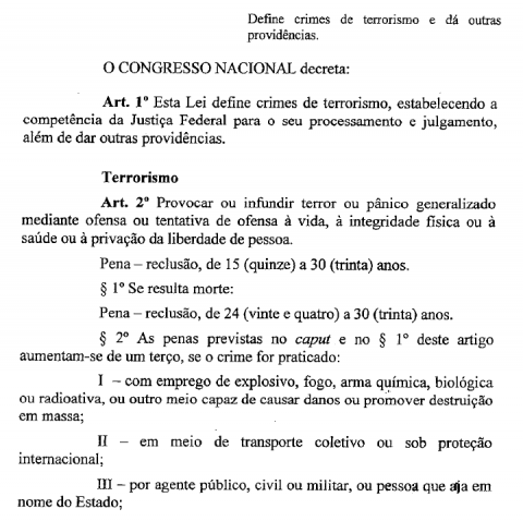 Terrorismo texto 1