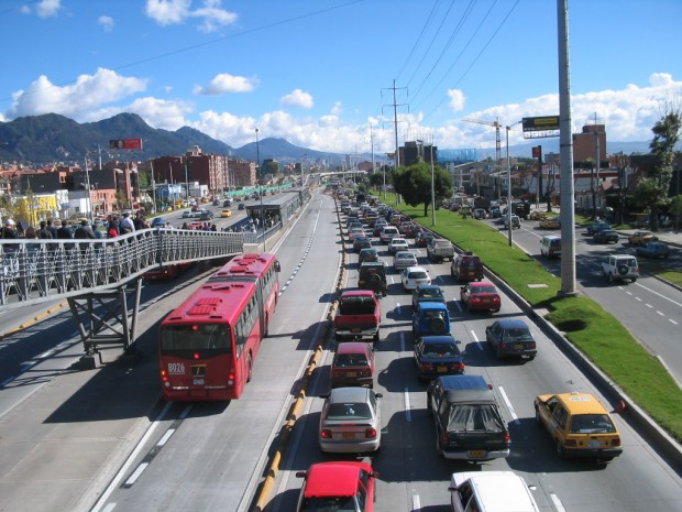 O Transmilênio, de Bogotá