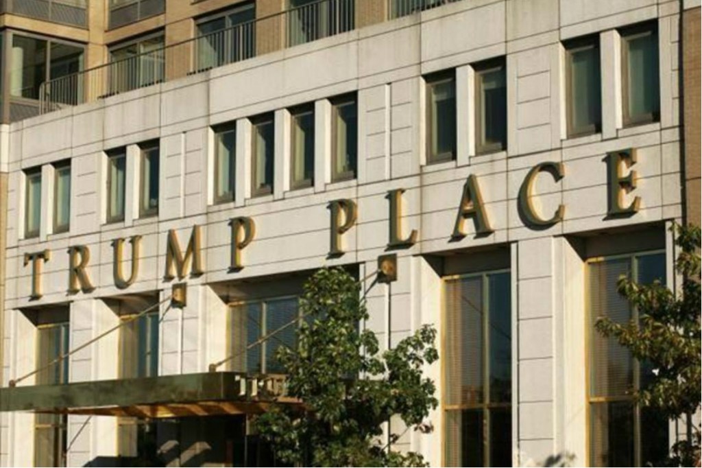 O edifício Trump Place, em Nova York