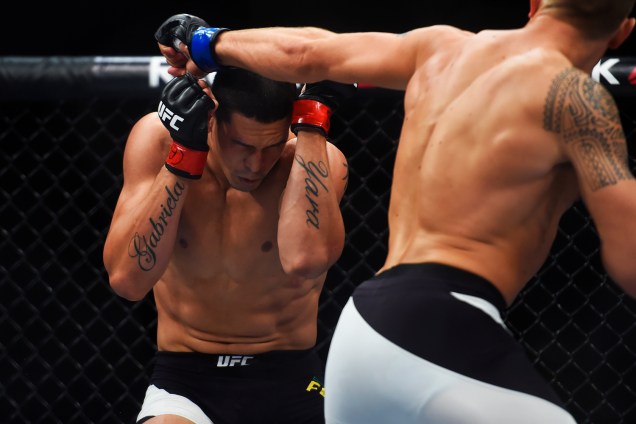 Cézar Mutante enfrenta Jack Hermansson, na última luta do card preliminar do UFC Fight Night, no Ginásio do Ibirapuera, em São Paulo (SP)  - 19/11/2016