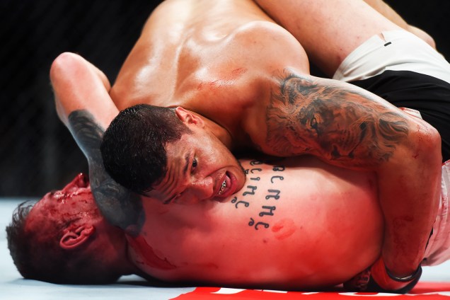Luis Henrique KLB enfrenta Christian Colombo (foto), na terceira luta do card preliminar do UFC Fight Night, realizado no Ginásio do Ibirapuera, em São Paulo (SP) - 19/11/2016