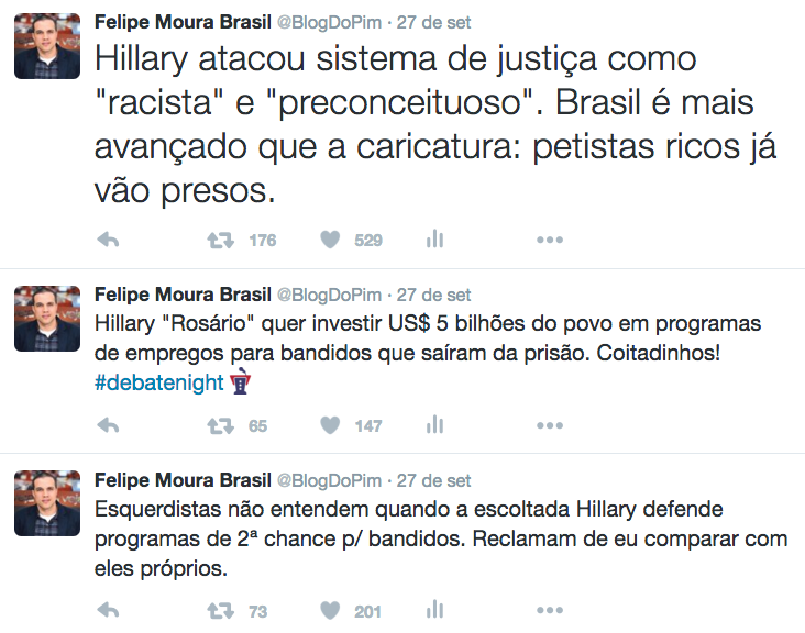 3 tuites hillary violencia