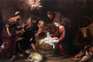 Adoração dos Pastores: referência bíblica ao nascimento de Jesus Adoração dos Pastores: referência bíblica ao nascimento de Jesus - Pintura de Bartolome Esteban Murillo, 1668