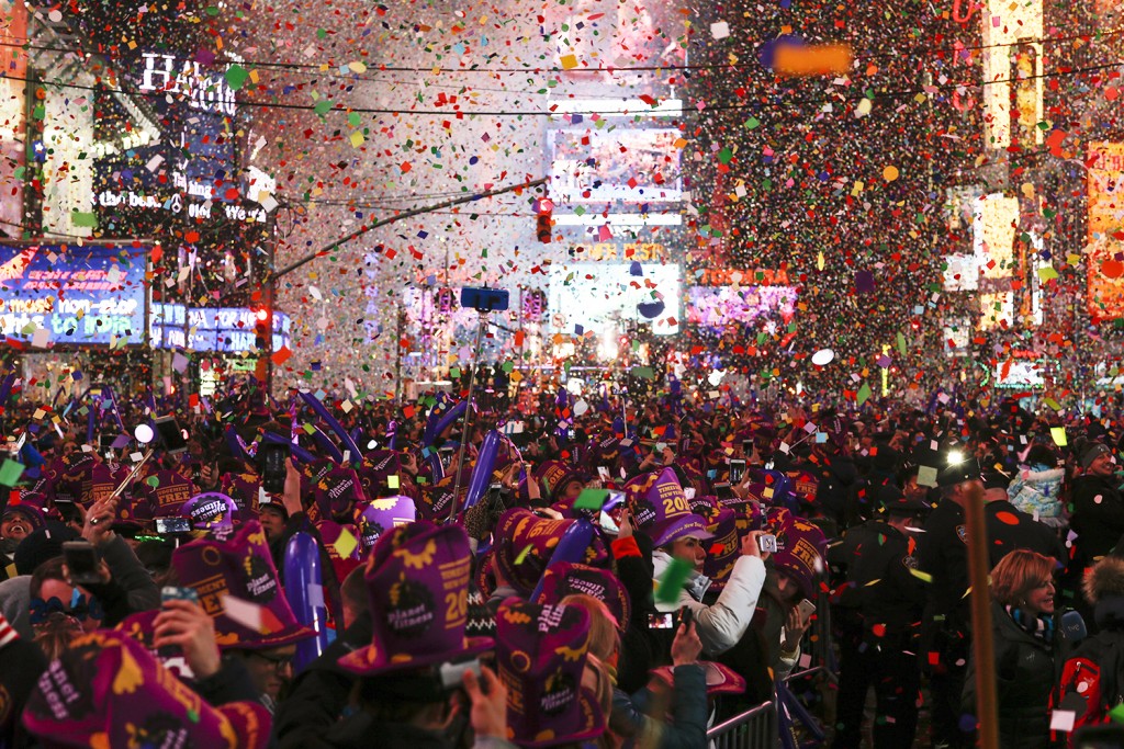 New York's Times Square Hosts Annual New Year's Eve Celebration