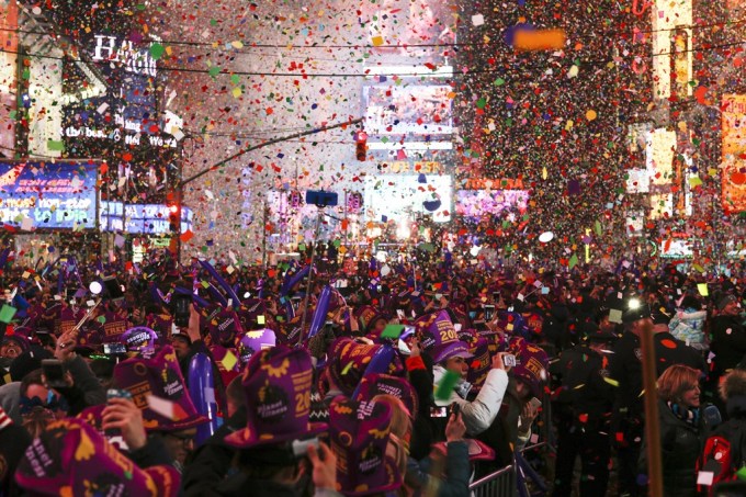 New York’s Times Square Hosts Annual New Year’s Eve Celebration