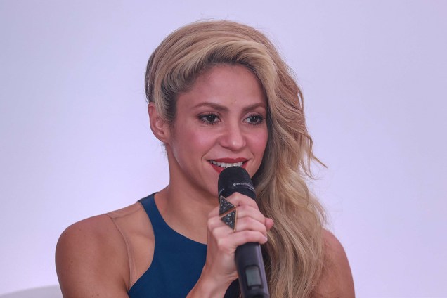 Shakira lança perfume no Brasil e participa de coletiva de imprensa no hotel Tivoli Mofarrej, em São Paulo