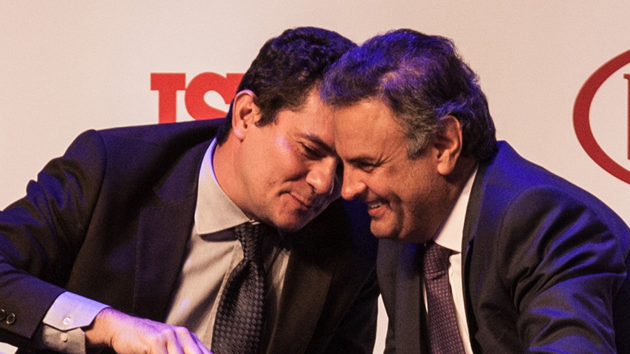 Sérgio Moro e Aécio Neves