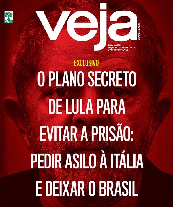 Capa VEJA Lula fuga