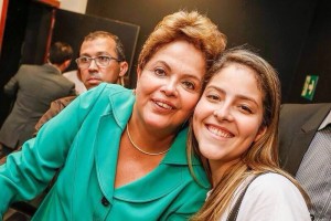 Dilma e Carina: apoio na campanha