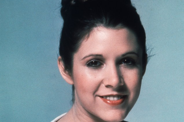 Carrie Fisher no filme "Star Wars: Episódio IV - Uma Nova Esperança", de George Lucas.