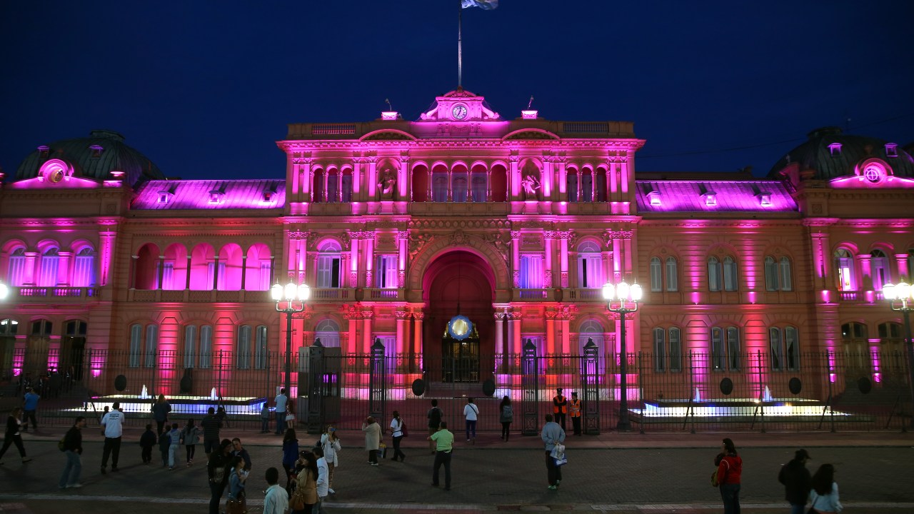 Casa Rosada, sede da presidência argentina.