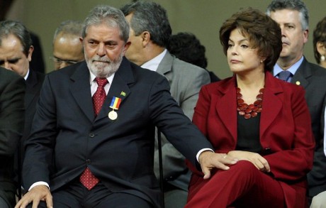 Dilma Lula velório