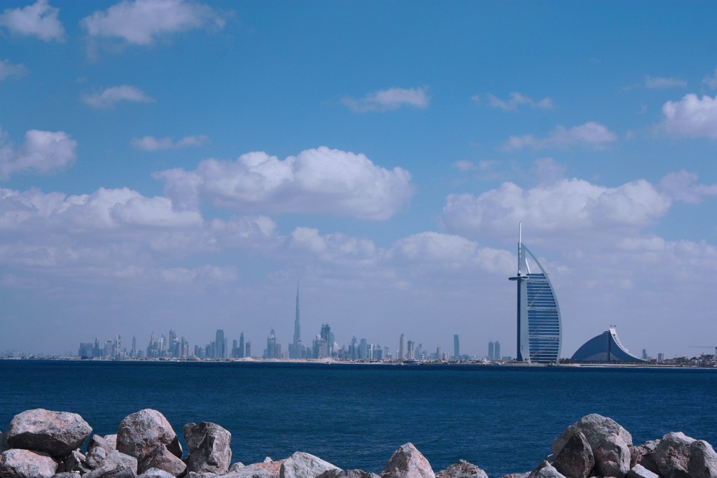 Vista de Dubai, nos Emirados Árabes