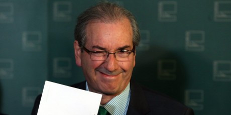 Eduardo Cunha concede entrevistas aos jornalistas setoristas da Câmara